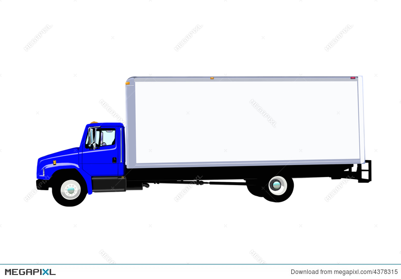 800x556 Delivery Truck Vector Illustration