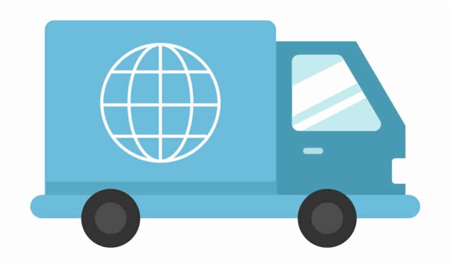 920x549 Delivery Truck Flat Icon Vector