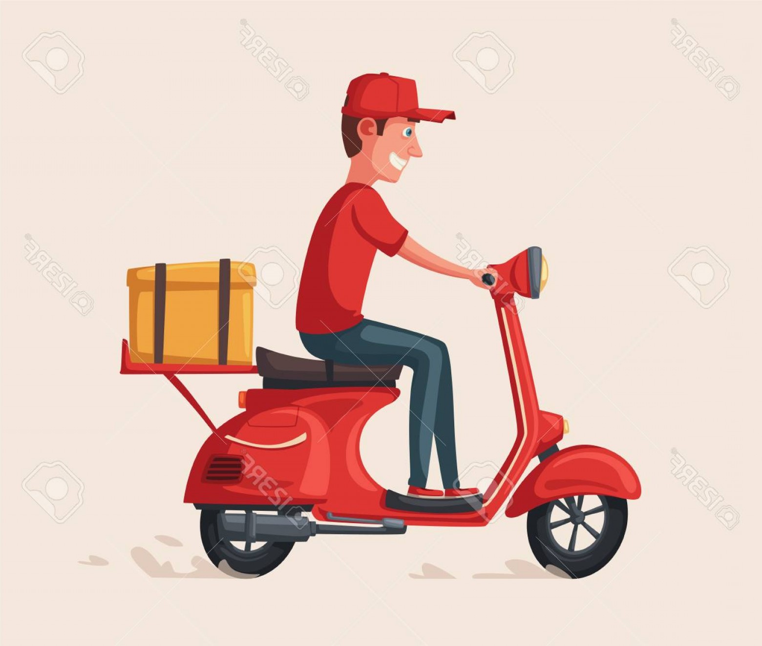 Photostock Vector Fast And Free Delivery Vector Cartoon 1560x1324 Photostock Vector Fast And Free Delivery Vector Cartoon