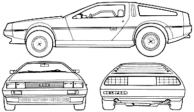 379x220 Dmc Delorean Coupe Blueprints Free