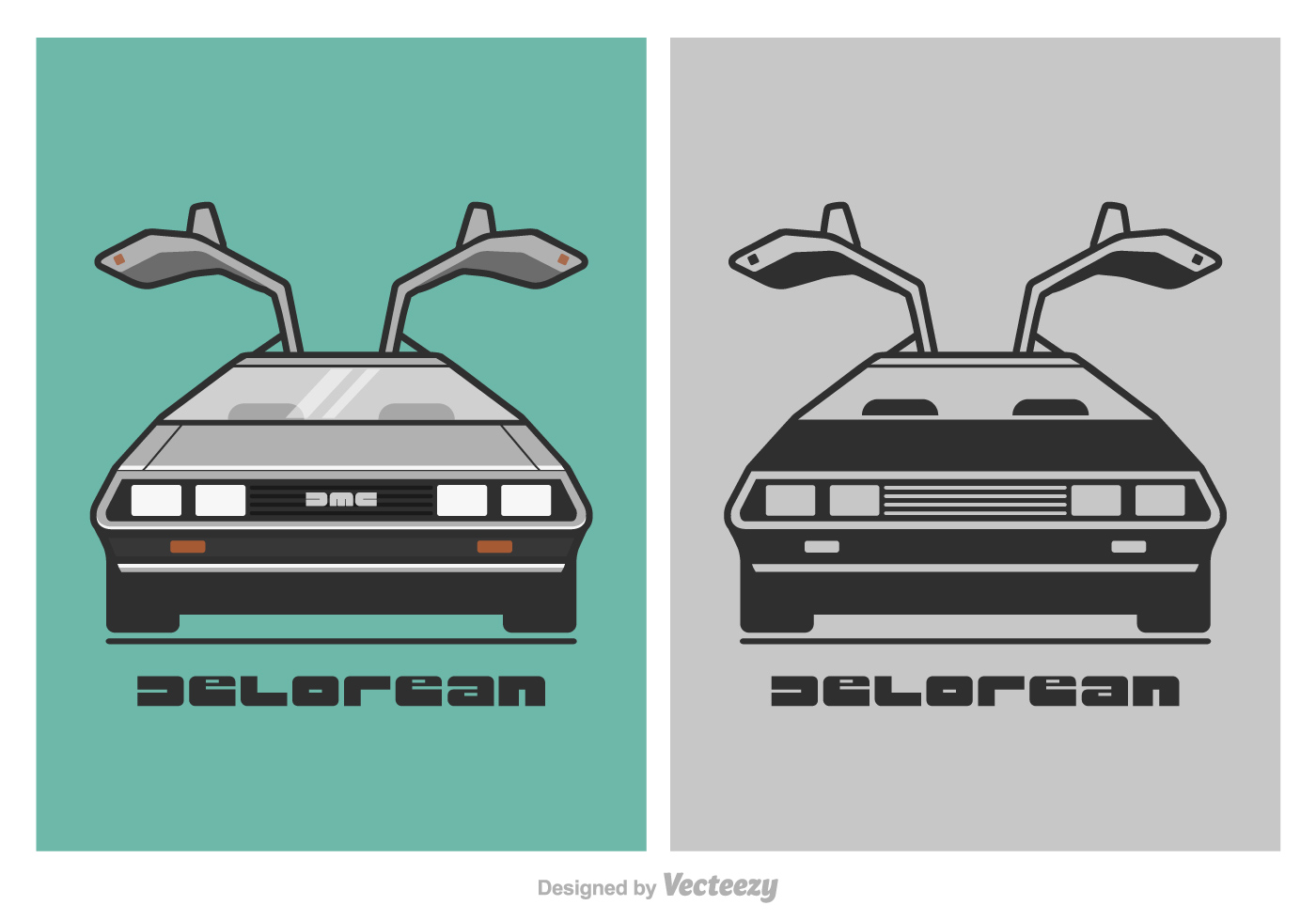 1400x980 Delorean Free Vector Art