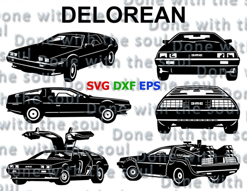794x614 Delorean Time Machine Back To The Future Car Vector Etsy