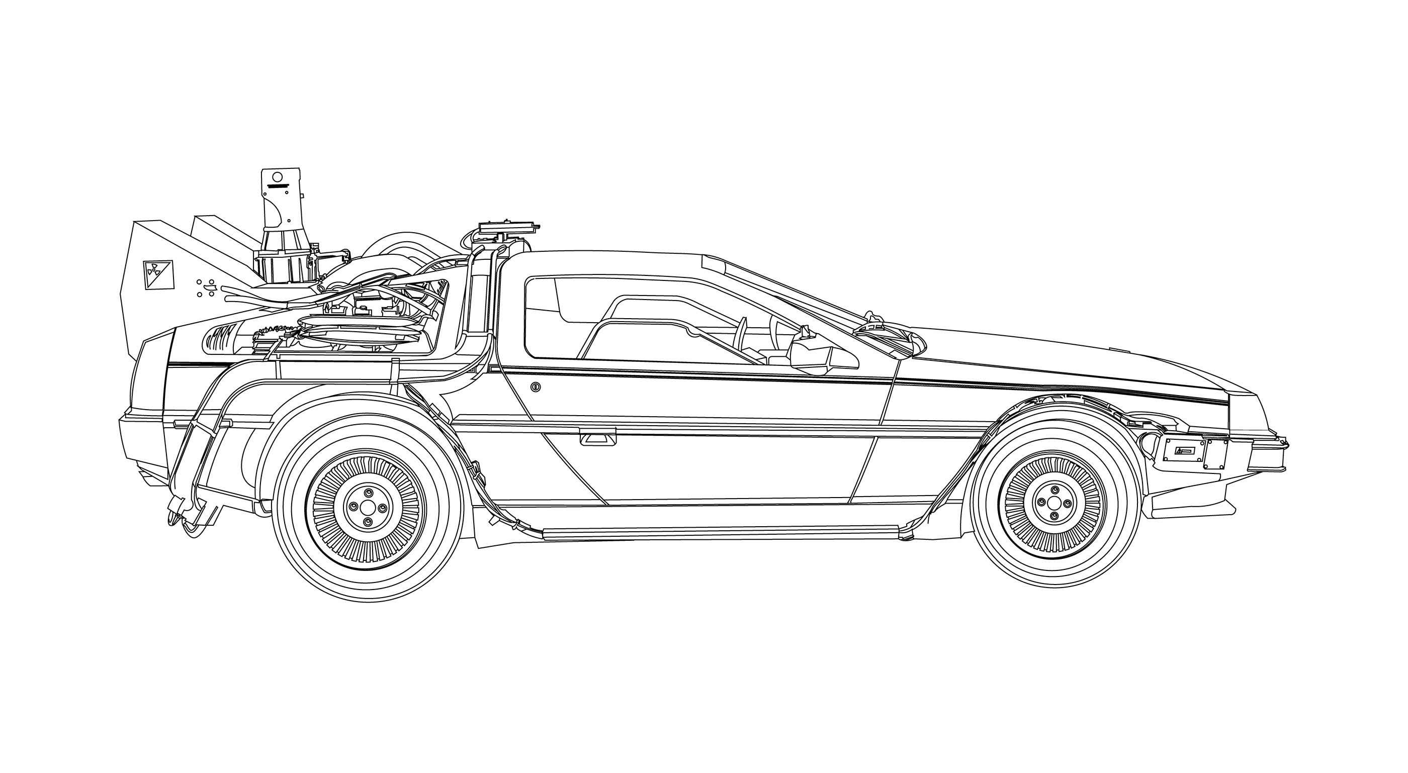 Delorean Vector At Collection Of Delorean Vector Free