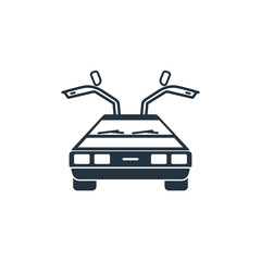 240x240 Delorean Car Front