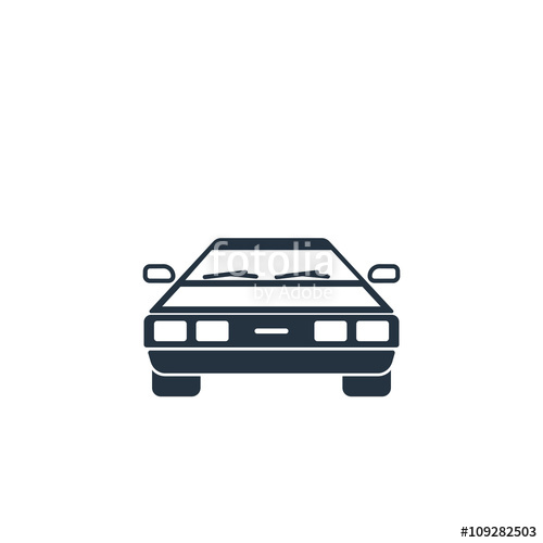 500x500 Delorean Car Front Stock Image And Royalty Free Vector