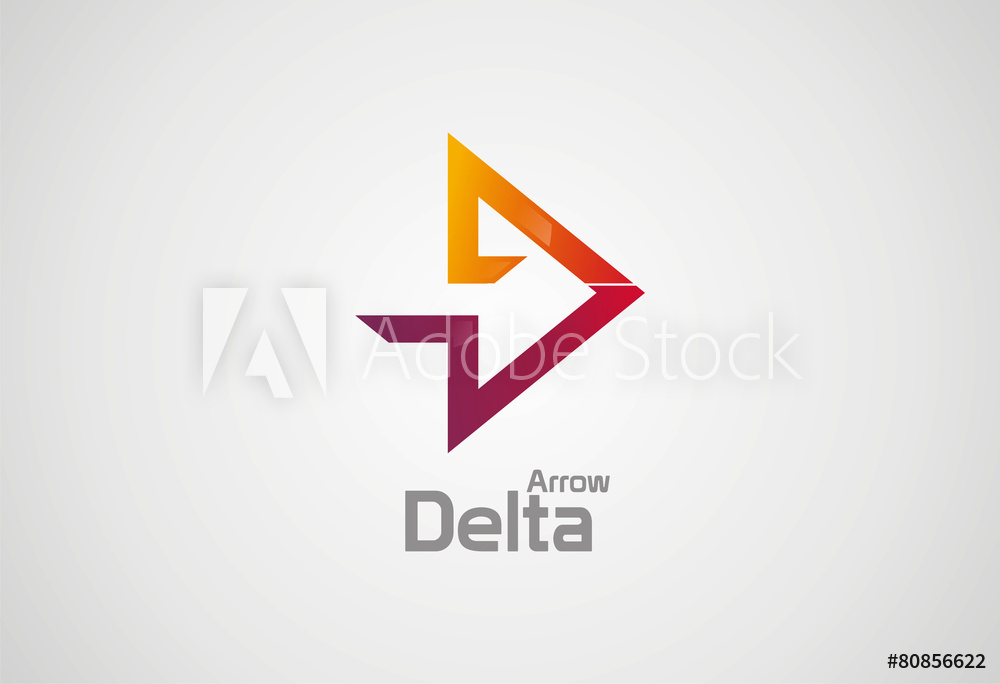 1000x684 Fotografie, Obraz Delta Arrow Logo Vector Posters Cz