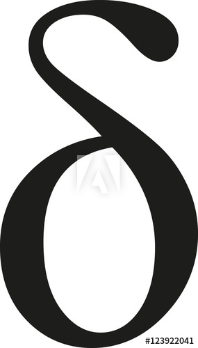 285x500 Greek Delta Sign