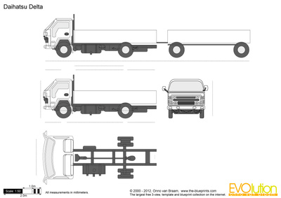400x283 Daihatsu Delta Vector Drawing