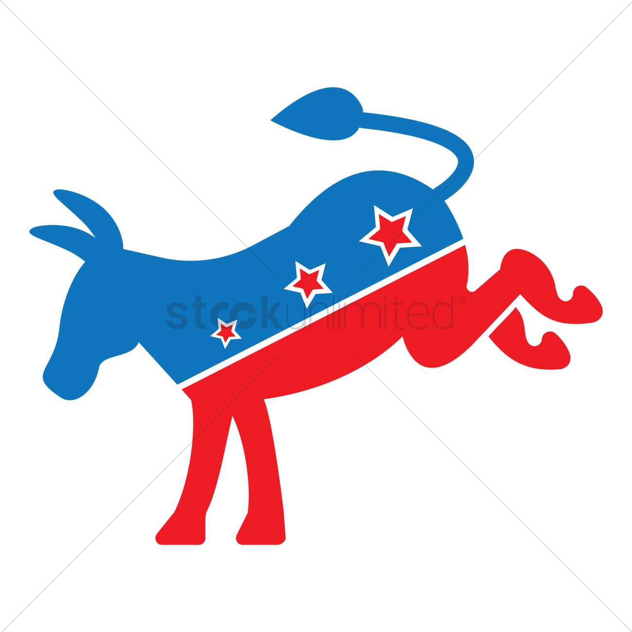 1300x1300 Democratic Donkey Symbol Vector Image