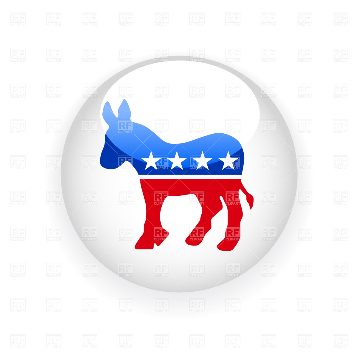 1200x1200 Democratic Donkey Symbol Vector Image Of Signs, Symbols, Maps
