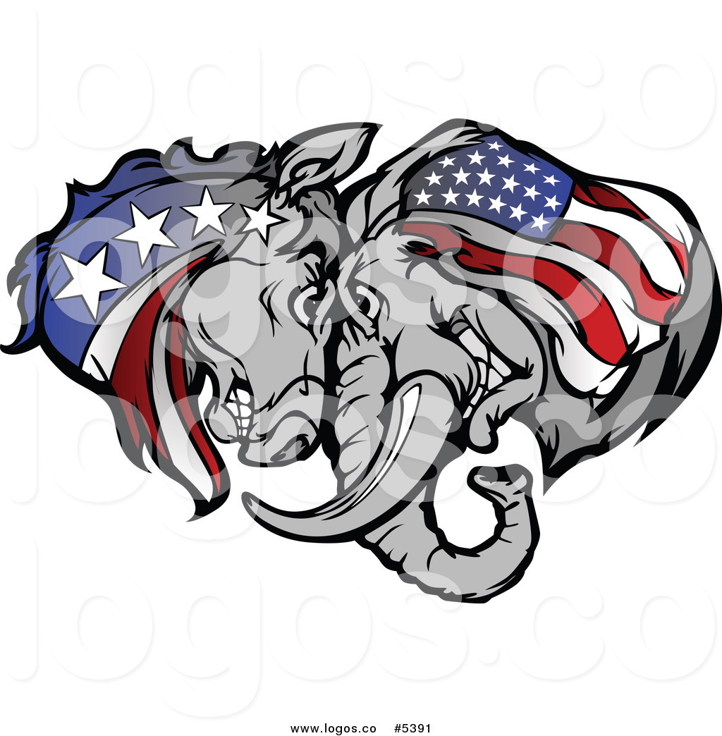 1024x1044 Royalty Free Vector Of A Logo Of A Usa Republican And Democratic