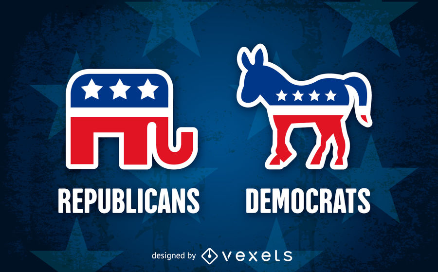 900x559 Republican And Democrat Party Symbols