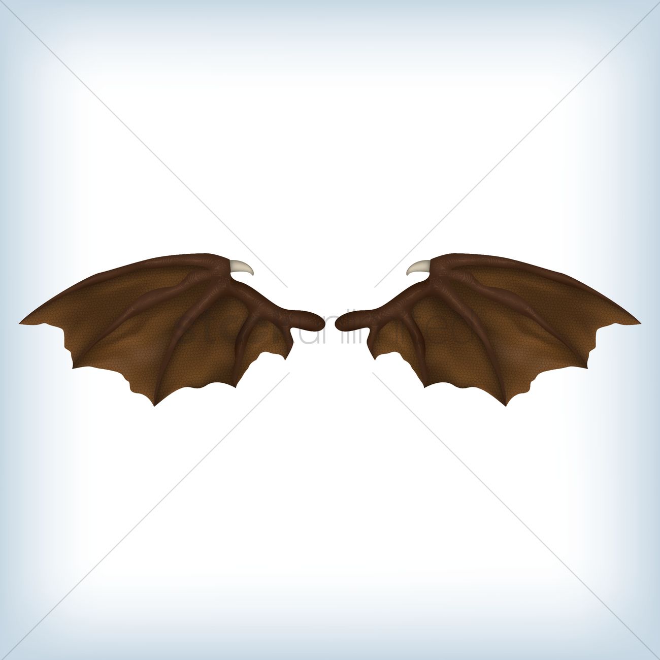 Demon Wings Design Vector Image 1300x1300 Demon Wings Design Vector Image