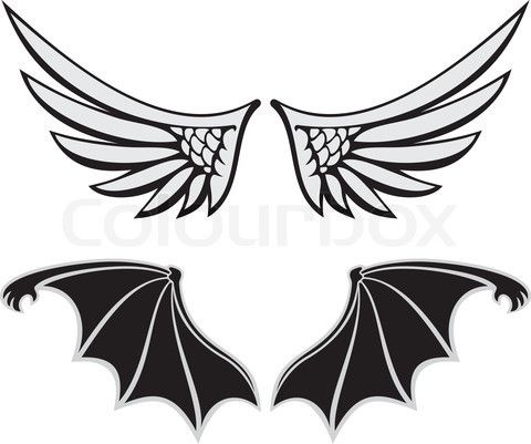 Vector Of 'symmetric Wing Shaped Design Elements On White 480x401 Vector Of 'symmetric Wing Shaped Design Elements On White