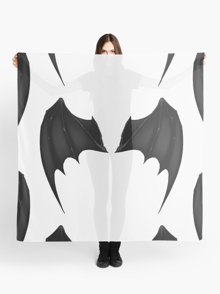 Black Demon Wings Vector Scarf 750x1000 Black Demon Wings Vector Scarf
