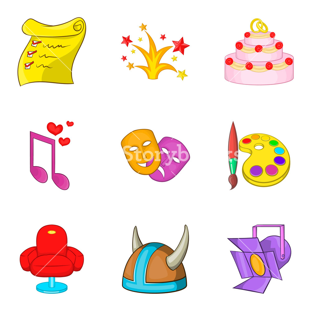 1000x1000 Demonstration Icons Set Cartoon Set Of Demonstration Vector