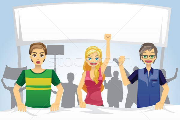 600x400 People Demonstration Vector Illustration Artisticco Llc