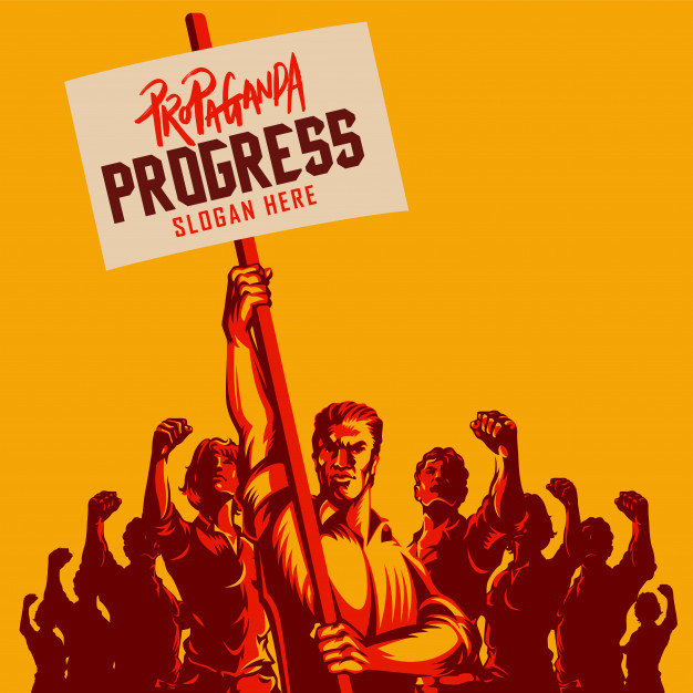 626x626 Political Protest Activism Patriotism Vector Illustration Vector