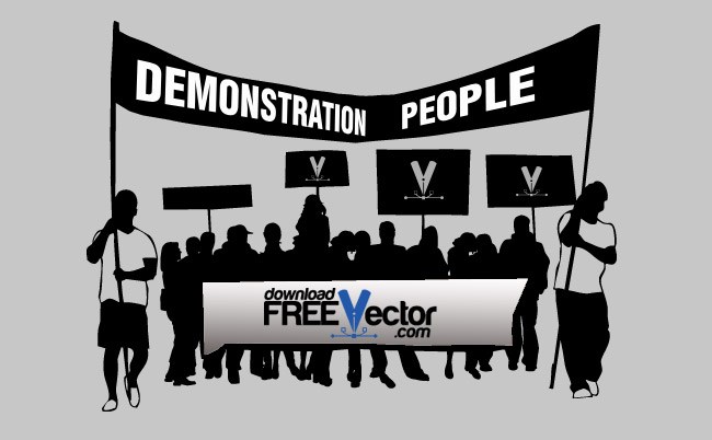 650x402 Demonstration People Free Vector