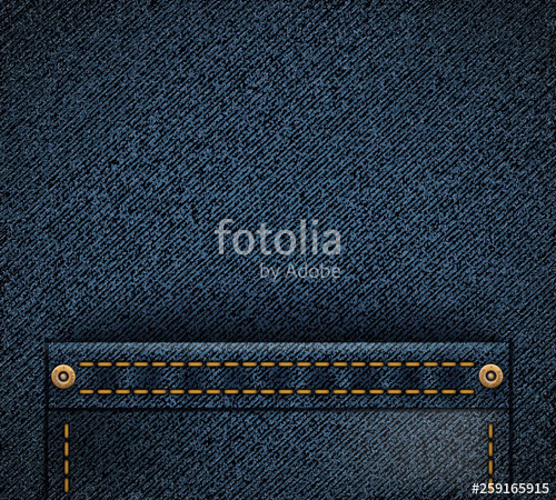500x450 Empty Pocket On Denim Texture Vector Fabric Background Stock