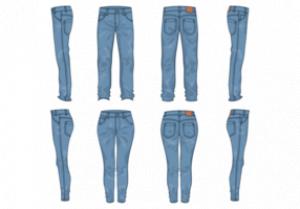 300x209 Denim T Shirt Jeans Clipart