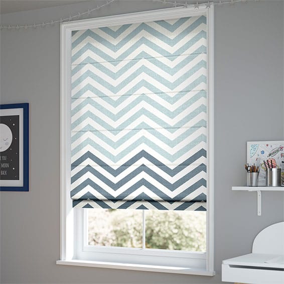 566x566 Vector Border Denim Roman Blind