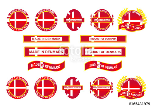 500x354 Icon And Country Logo Infographic Made In Denmark Vector