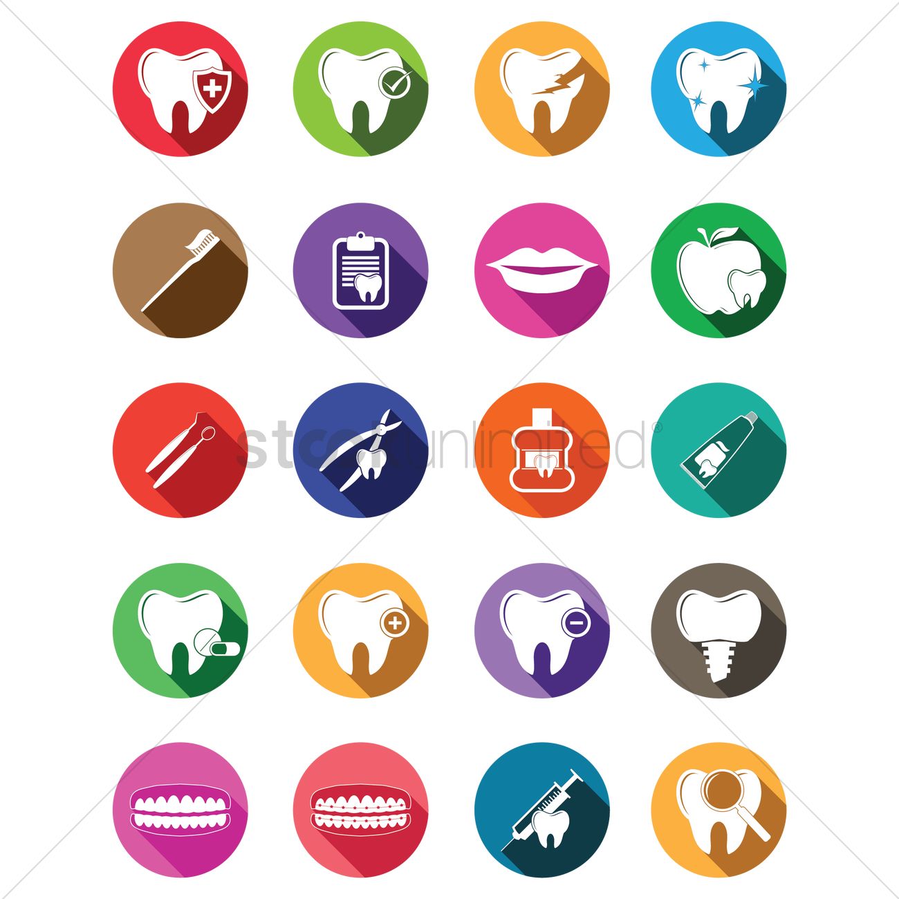 1300x1300 Dental Icon Vector Image