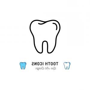 300x300 Tooth Icon Teeth Sign Dental Care Logo Dental Vector Hoodamathrun