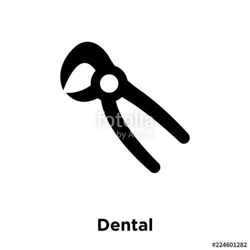 500x500 Dental Icon Vector Isolated On White Background, Logo Concept