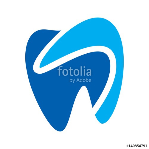 500x500 Dental Logo Vector Letter S Inside Tooth Symbol Stock Image