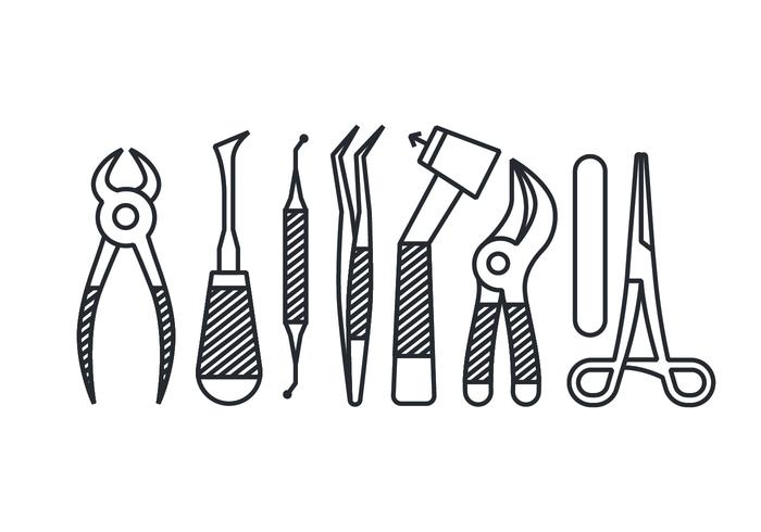 700x490 Dentist Tools Vectors