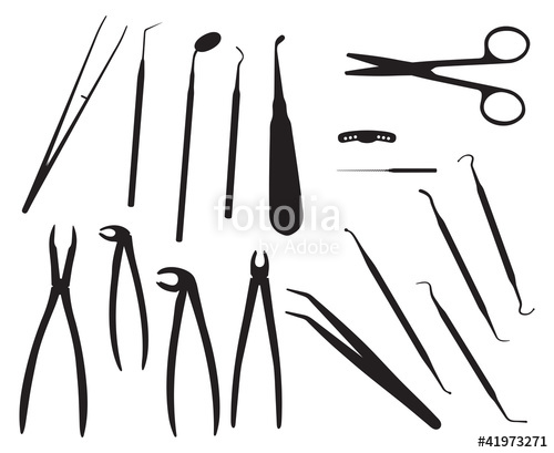 Dentist Tools Vector at Vectorified.com | Collection of Dentist Tools ...