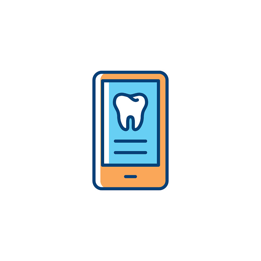 900x900 Dental Services Icon For Mobile Application, Colorful Tooth