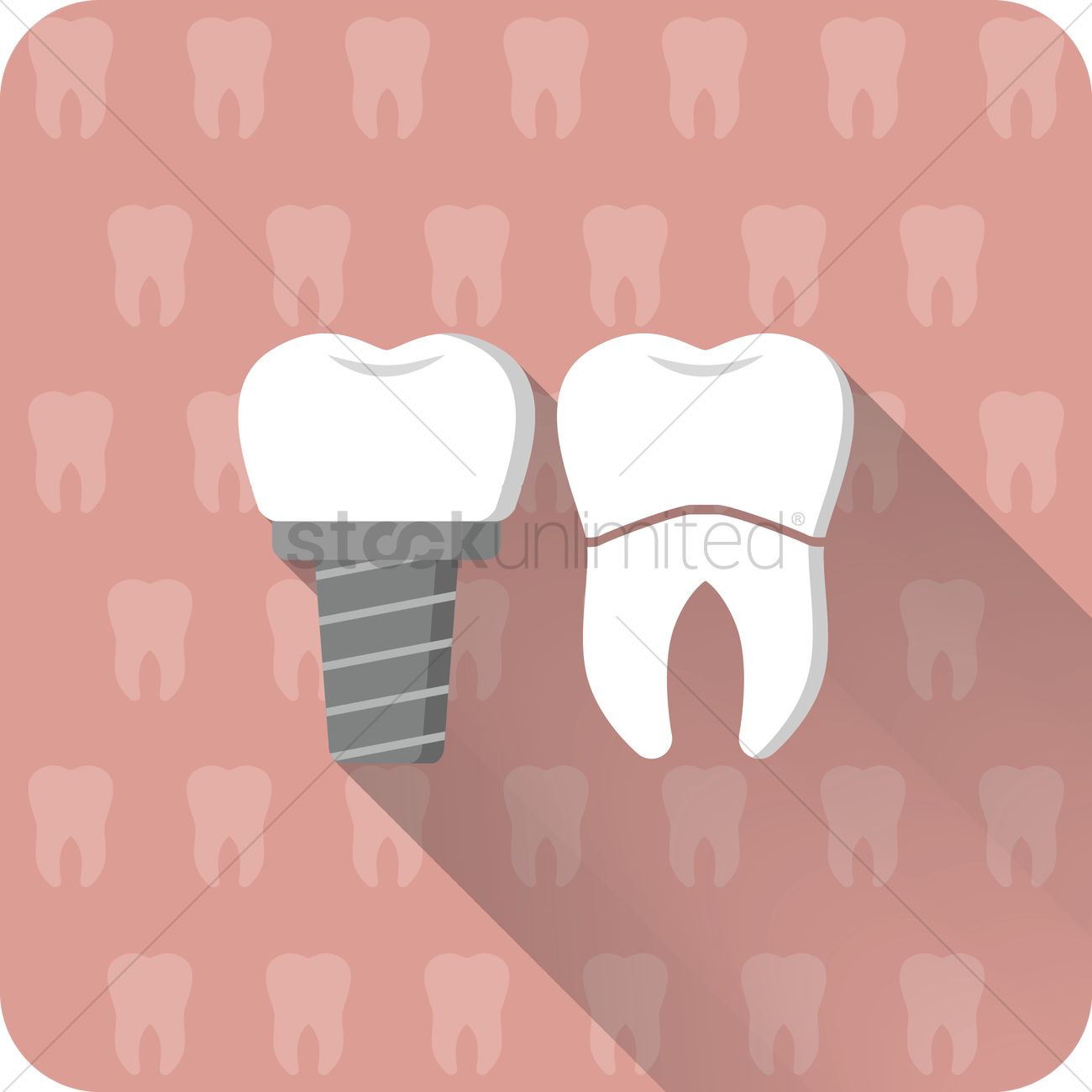 1300x1300 Denture Vector Image