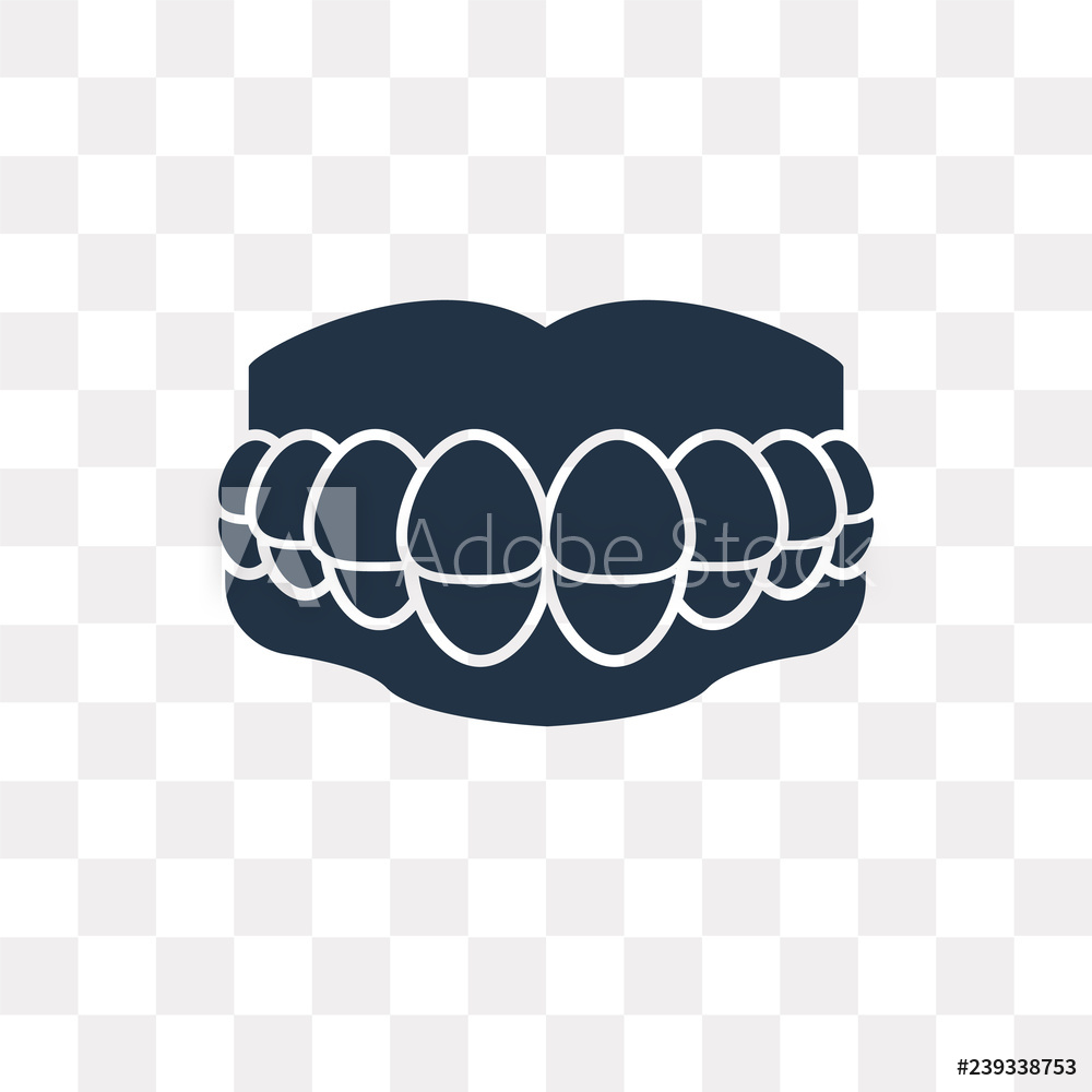 1000x1000 Photo Art Print Denture Vector Icon Isolated On Transparent
