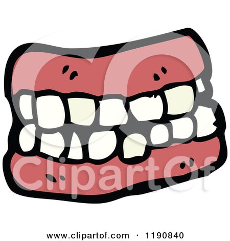 450x470 Cartoon Of A Set Dentures