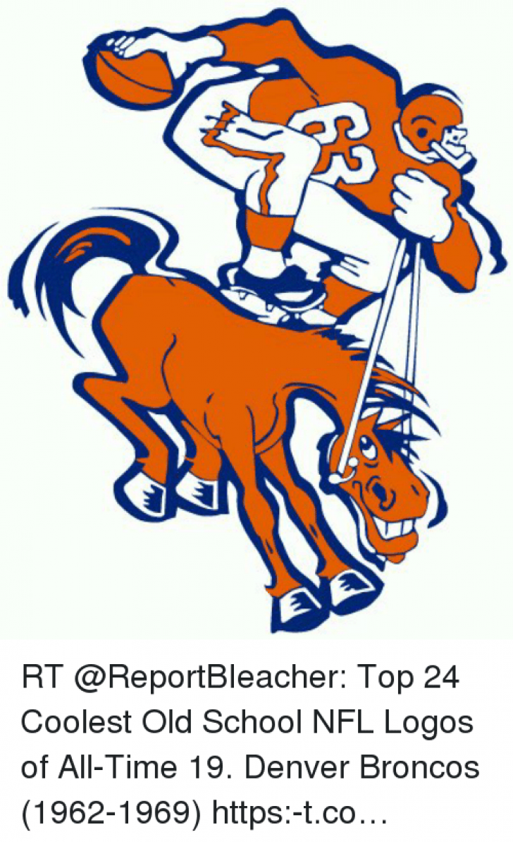728x1193 Old Denver Broncos Logo Vector