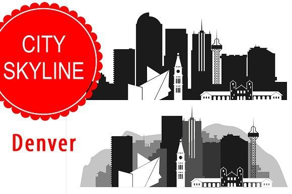580x386 Denver Vector Skyline