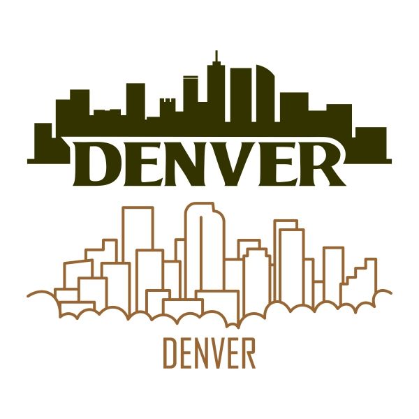 600x600 Cities And States Denver Skyline