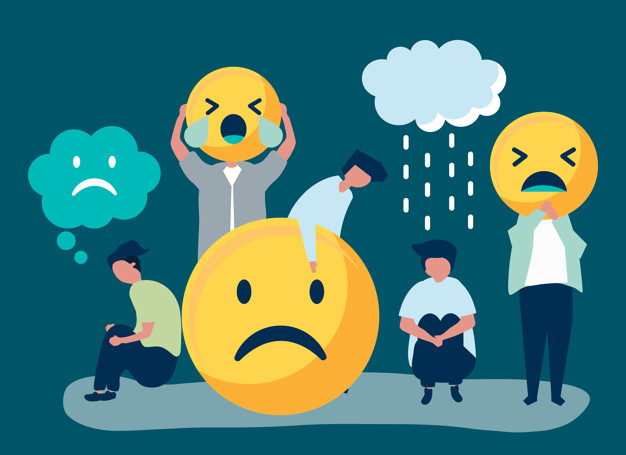 626x455 People With Depression And Unhappiness Vector Free Download