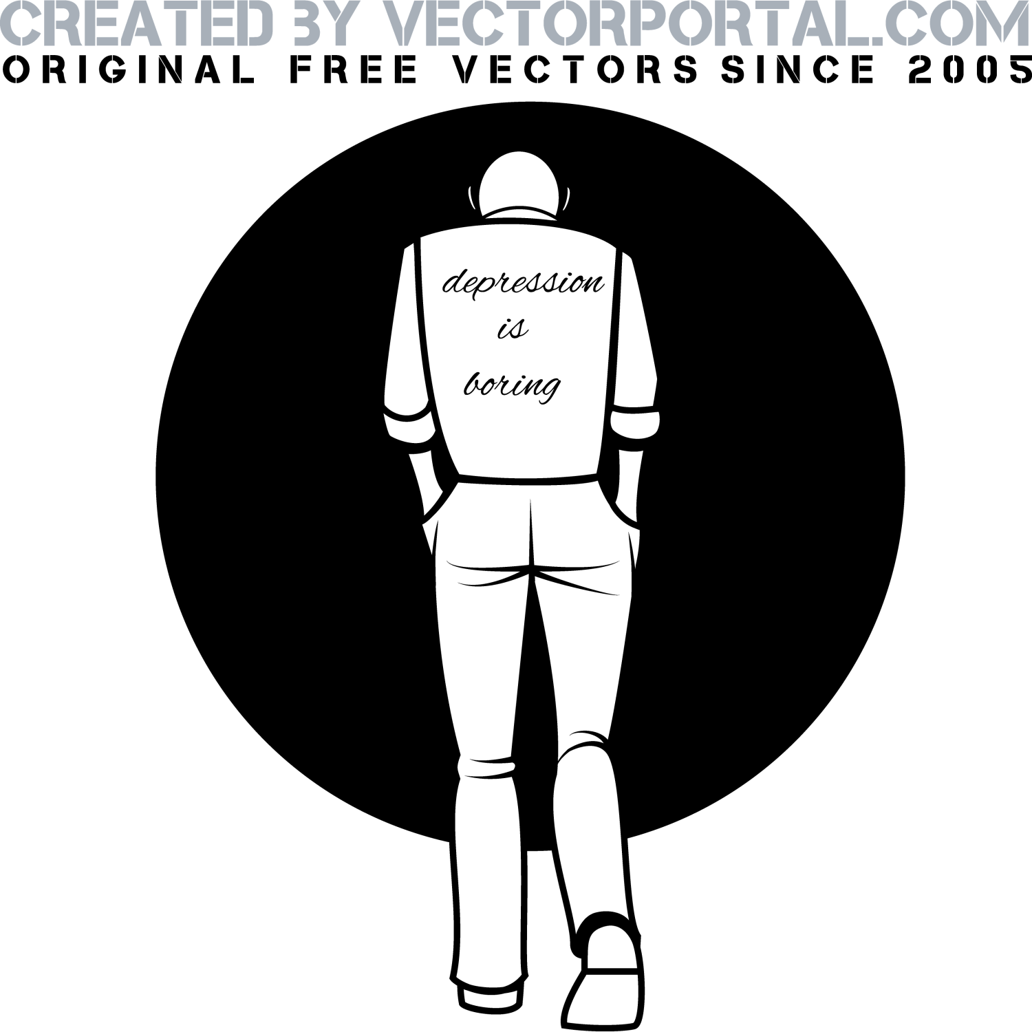 1500x1500 Vector For Free Use Depression Vector Illustration