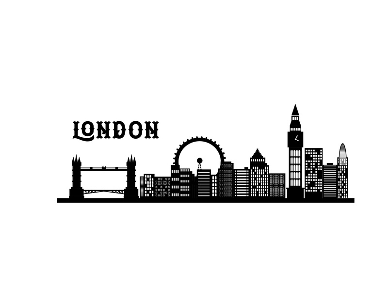 800x600 London City Skyline Vector Illustration