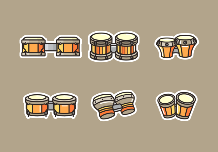 700x490 Bongo Paquete De Vectores Gratis
