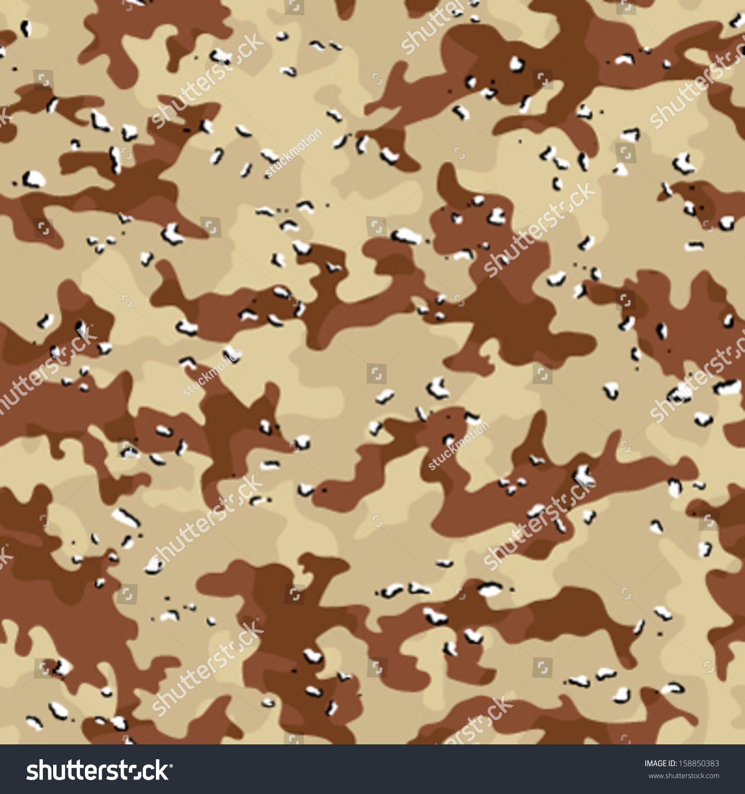 1500x1600 Desert Storm Camouflage Seamless Background Pattern Stock Vector