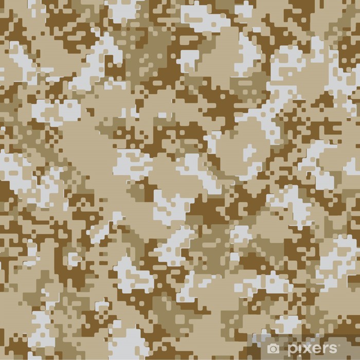 700x700 Desert Sand Vector Seamless Camo Poster