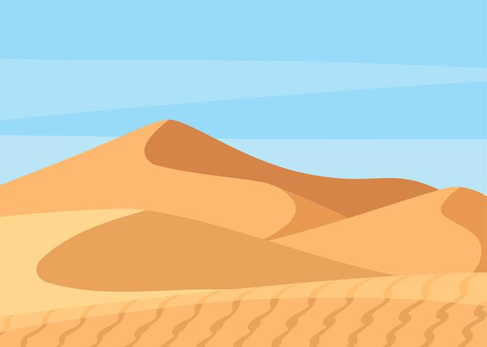 686x490 Sahara Desert Landscape Vector