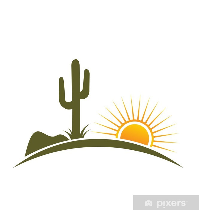 Logo Vector Desert Design Elements With Sun Wall Mural Pixers 665x700 Logo Vector Desert Design Elements With Sun Wall Mural Pixers