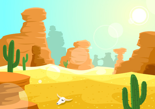 Desert Free Vector Download 500x353 Desert Free Vector Download