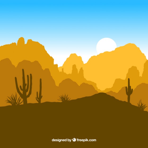 Desert Silhouettes Vector Free Download 626x626 Desert Silhouettes Vector Free Download
